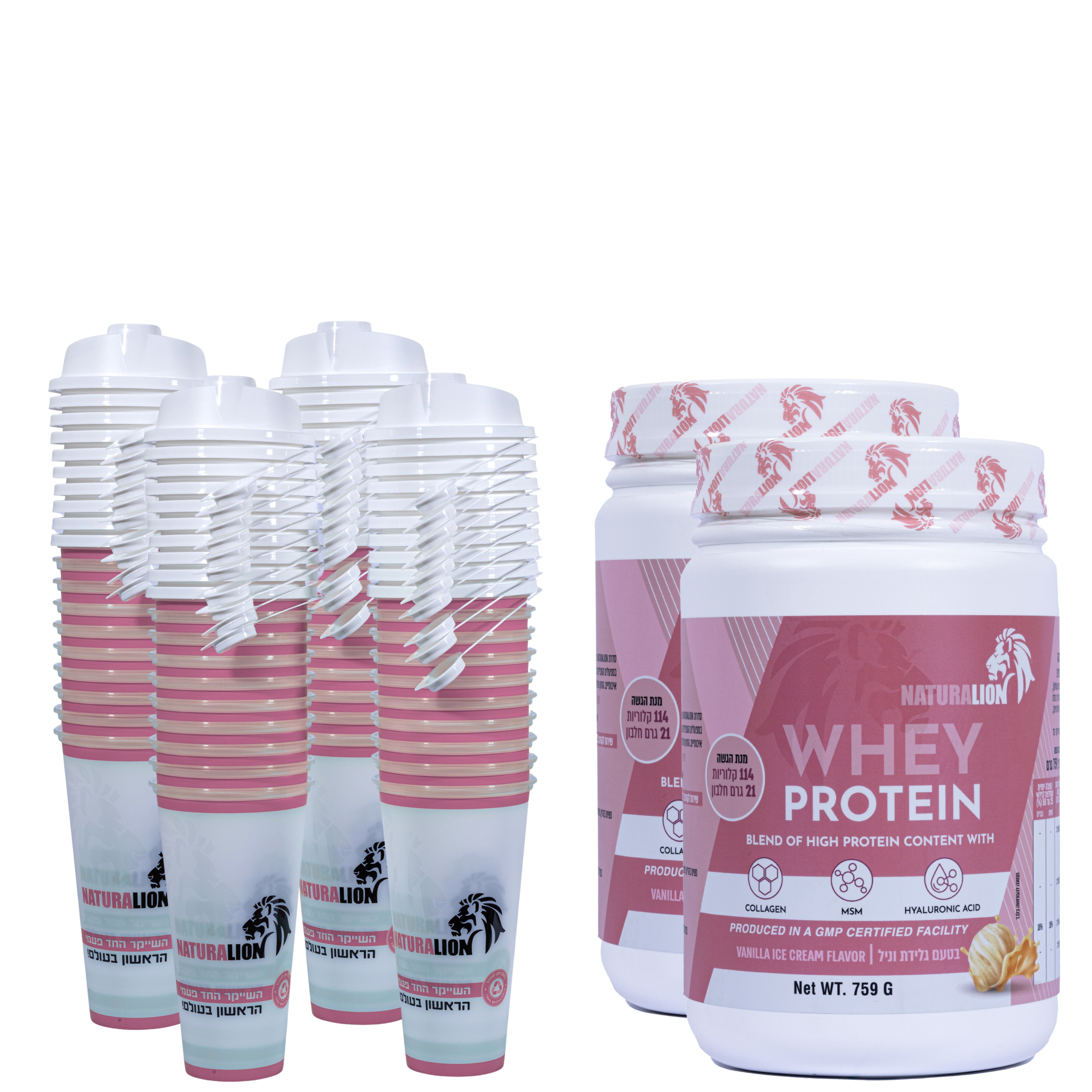 2 פורמולות פרימיום לנשים + 40 שייקרים חד-פעמיים